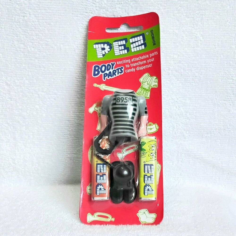3/$25 Sealed Vintage 1996 Second Set PEZ Convict Body Parts!!